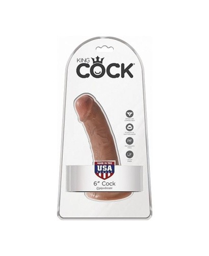 Pipedream Cock 6 Inch - Фаллоимитатор, 15х4.3 см (коричневый)